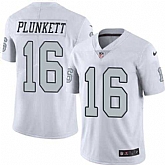 Nike Men & Women & Youth Raiders 16 Jim Plunkett White Color Rush Limited Jersey,baseball caps,new era cap wholesale,wholesale hats
